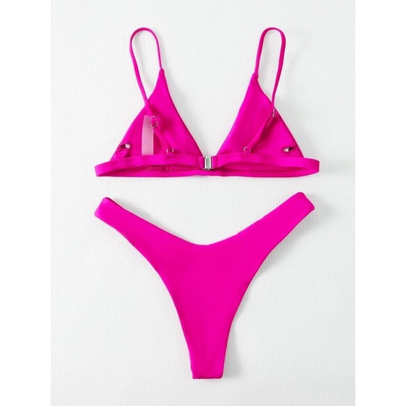 Mile High Clozet Triangle High Cut Bikini Swimsuit - Picture 2 of 6